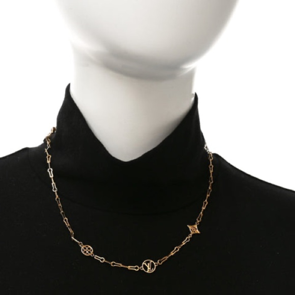 Louis Vuitton‎ Forever Young Station Gold Necklace